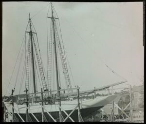 Image of Bowdoin in Dry-dock at East Boothbay